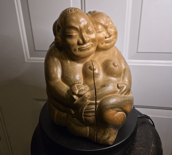 Other - Buddha Wayan Signed Ida B. Marka Iwi Purne Bali Hand Carved Wooden Sculpture
